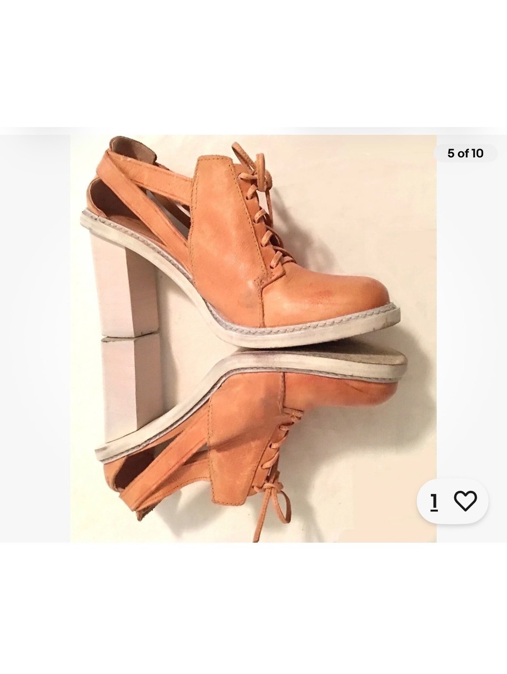 Schuler & Sons Philadelphia Sade Leather Oxford Heels Size 9.5 B - Picture 11 of 11